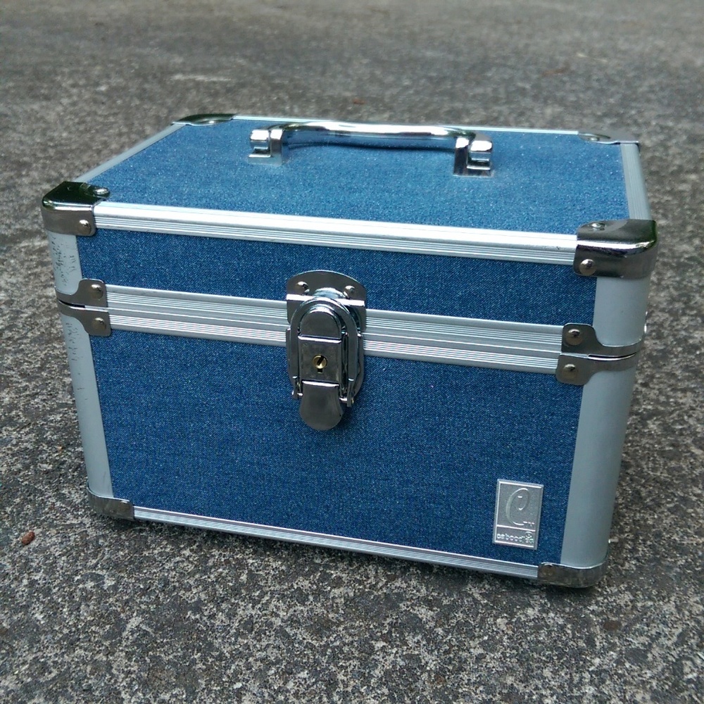 Denim Sparkle Hard Case Caboodle